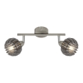 Briloner 2852- 026 - Reflektor RETRO 2xE14/5,5W/230V gumijasto drevo