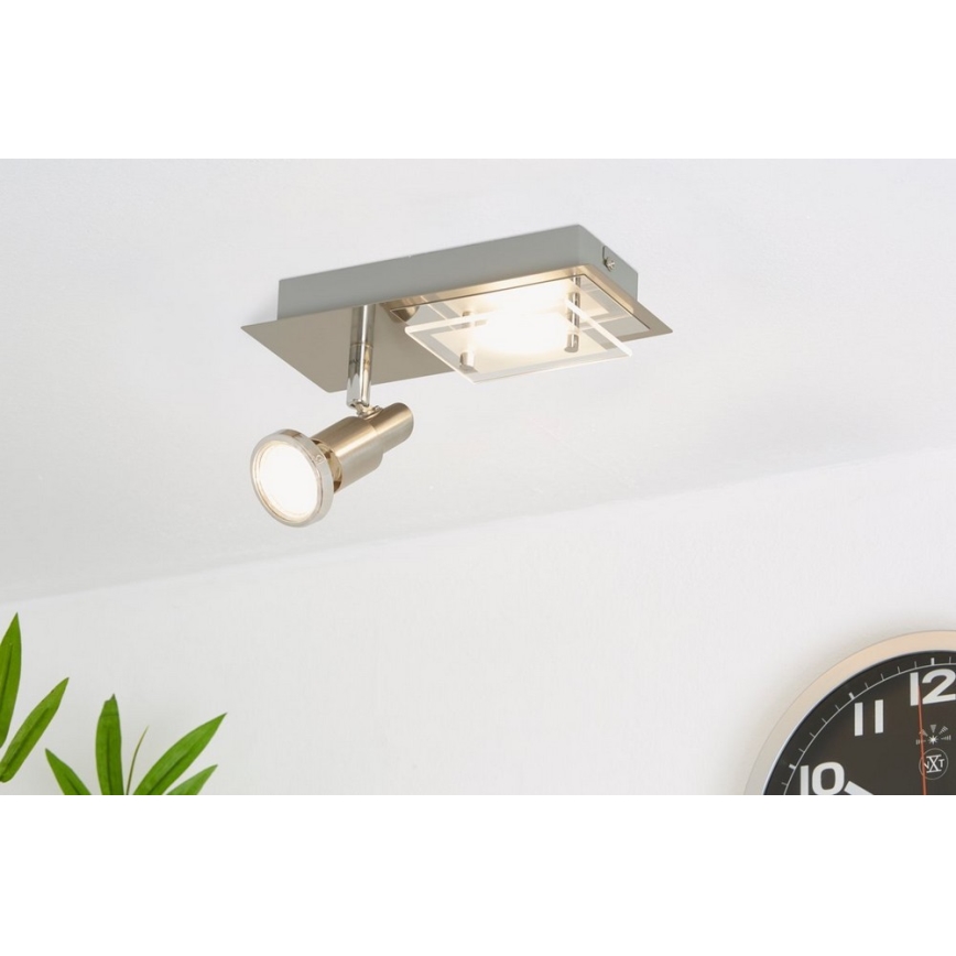 Briloner 2879-022 - LED Stropna svetilka COMBINATA 1xGU10/3W + LED/5W/230V