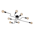 Briloner 2888-085 - Nadgradni lestenec FARETTO 8xE27/60W/230V črna