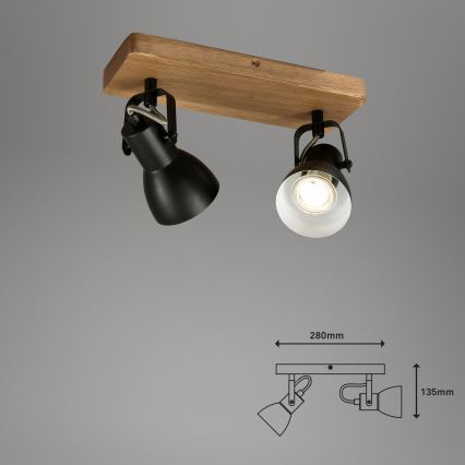 Briloner 2902-025 - Reflektor SPOT 2xGU10/35W/230V
