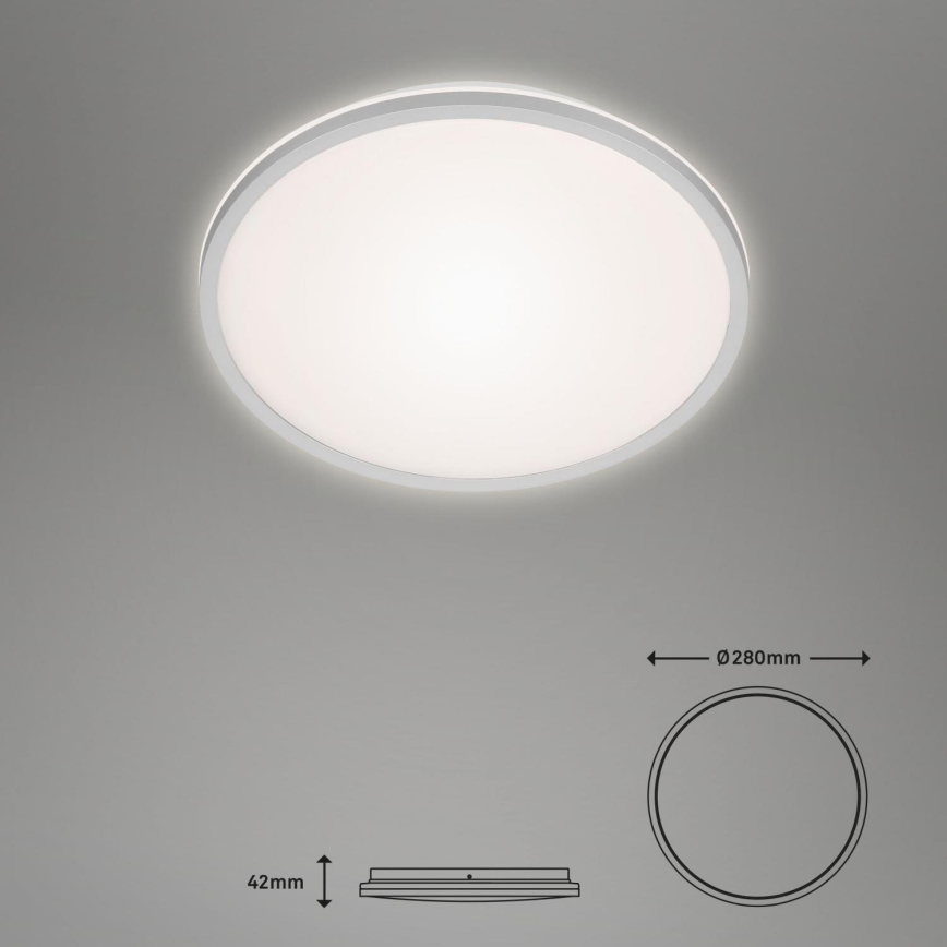 Briloner 3046-014 - LED Stropna svetilka LED/15W/230V 4000K pr. 28 cm srebrna