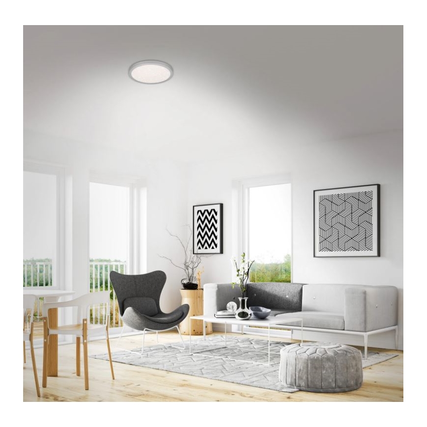 Briloner 3048-014 - LED Stropna svetilka RUNA LED/18W/230V srebrna