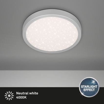 Briloner 3048-014 - LED Stropna svetilka RUNA LED/18W/230V srebrna