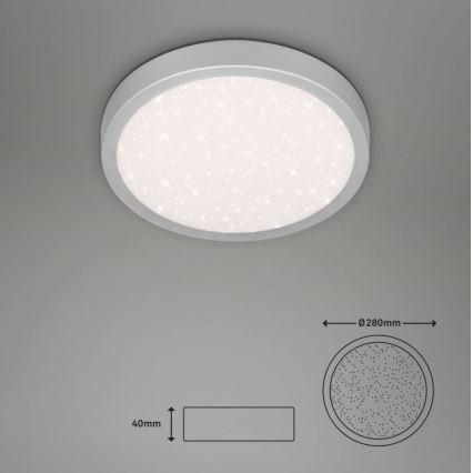 Briloner 3048-014 - LED Stropna svetilka RUNA LED/18W/230V srebrna