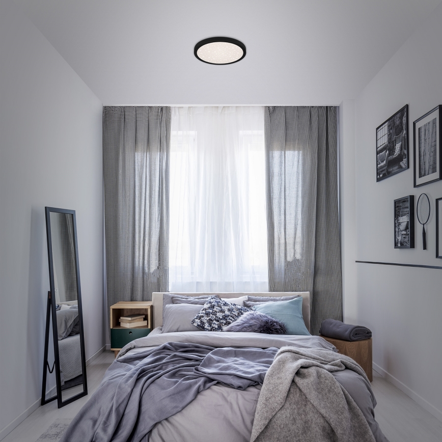 Briloner 3048-015 - LED Stropna svetilka RUNA LED/18W/230V črna