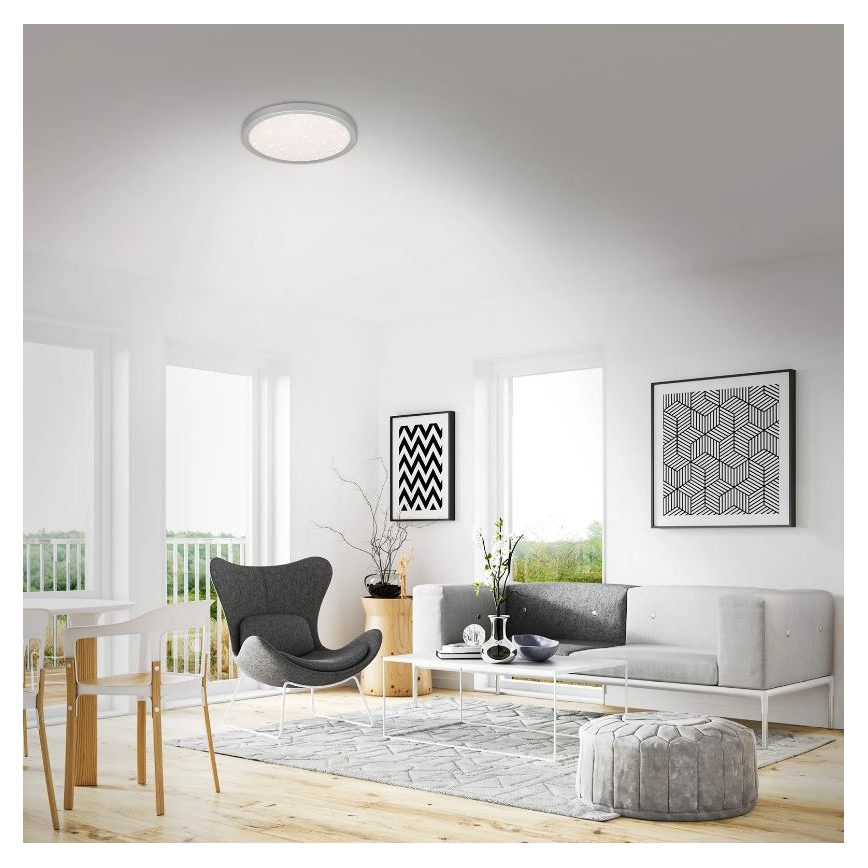 Briloner 3071-014 - LED Stropna svetilka RUNA LED/24W/230V srebrna