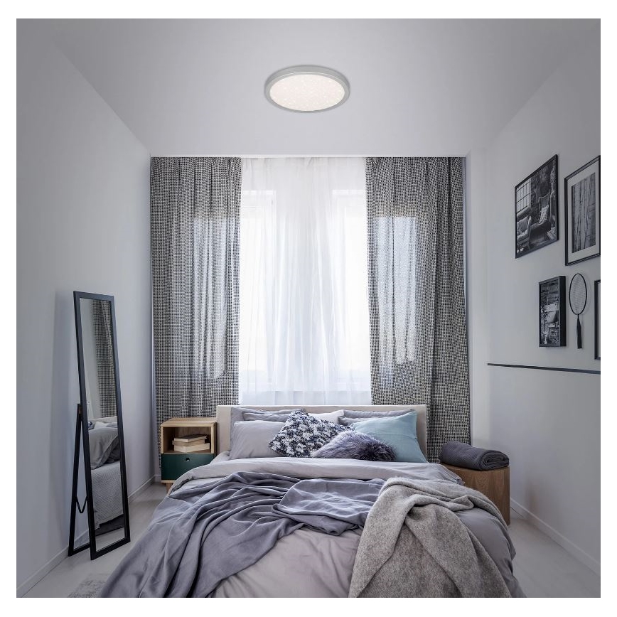 Briloner 3071-014 - LED Stropna svetilka RUNA LED/24W/230V srebrna