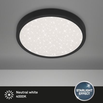 Briloner 3071-015 - LED Stropna svetilka RUNA LED/24W/230V črna