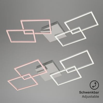 Briloner 3091-018 - LED Zatemnitvena stropna svetilka FRAME LED/30W/230V sijajni krom