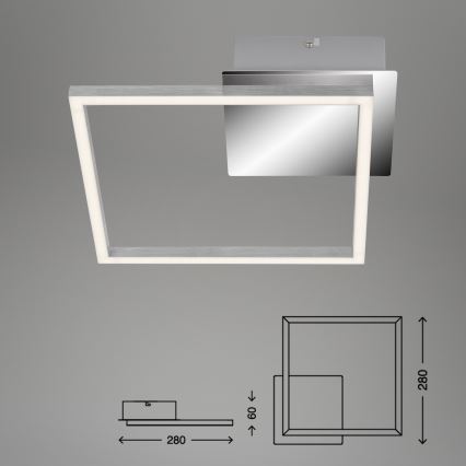 Briloner 3105-018 - LED Zatemnitvena stropna svetilka FRAMES LED/9,7W/230V