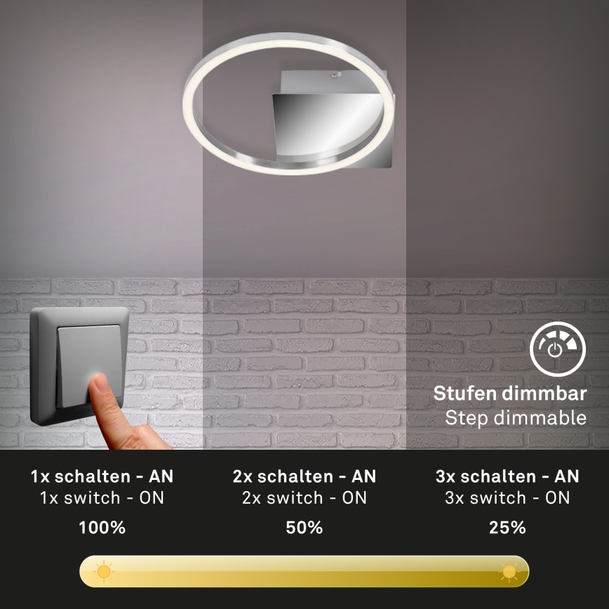 Briloner 3106-018 - LED Zatemnitvena stropna svetilka FRAMES LED/7,5W/230V
