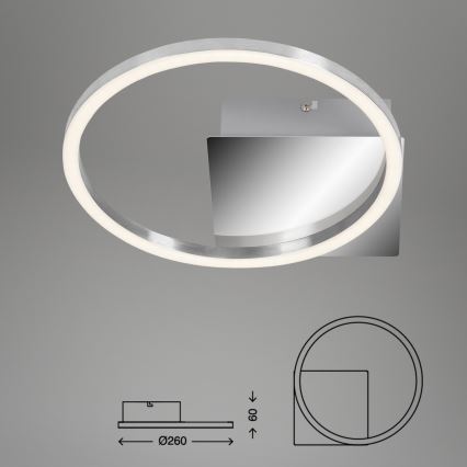 Briloner 3106-018 - LED Zatemnitvena stropna svetilka FRAMES LED/7,5W/230V