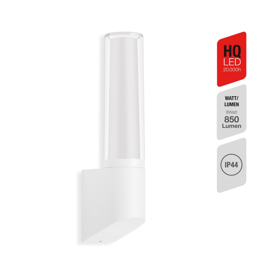 Briloner 311306TF - LED Zunanja stenska svetilka LED/8W/230V 4000K IP44 bela