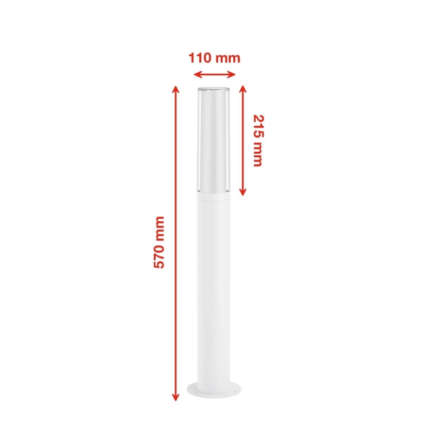 Briloner 311406TF - LED Zunanja svetilka LED/8W/230V IP44 4000K 57 cm bela
