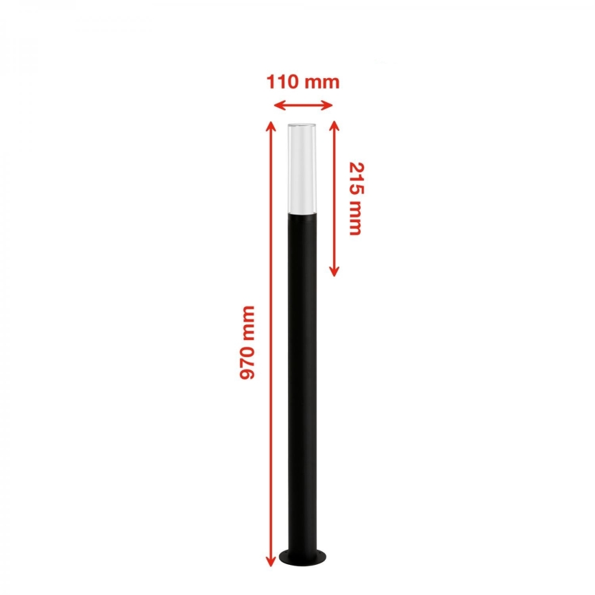 Briloner 311505TF - LED Zunanja svetilka LED/8W/230V IP44 4000K 97 cm črna