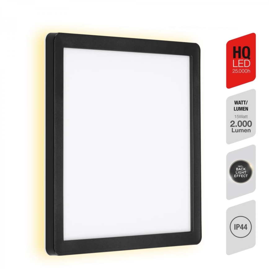 Briloner 313505TF - LED Zunanja stenska svetilka LED/15W/230V IP44 4000K črna