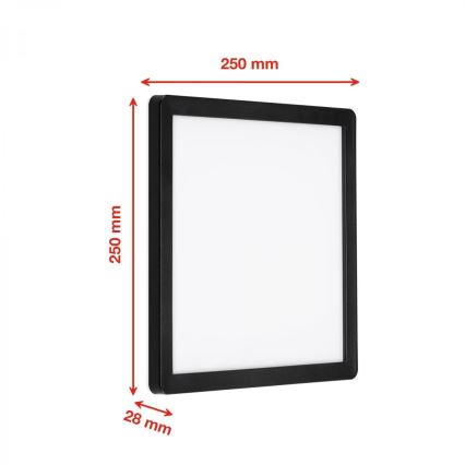 Briloner 313505TF - LED Zunanja stenska svetilka LED/15W/230V IP44 4000K črna