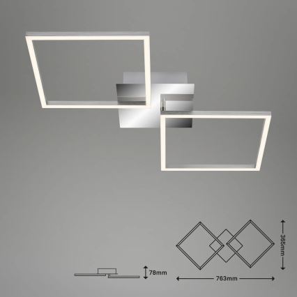 Briloner 3192-018 - LED Stropna svetilka FRAMES 2xLED/16W/230V