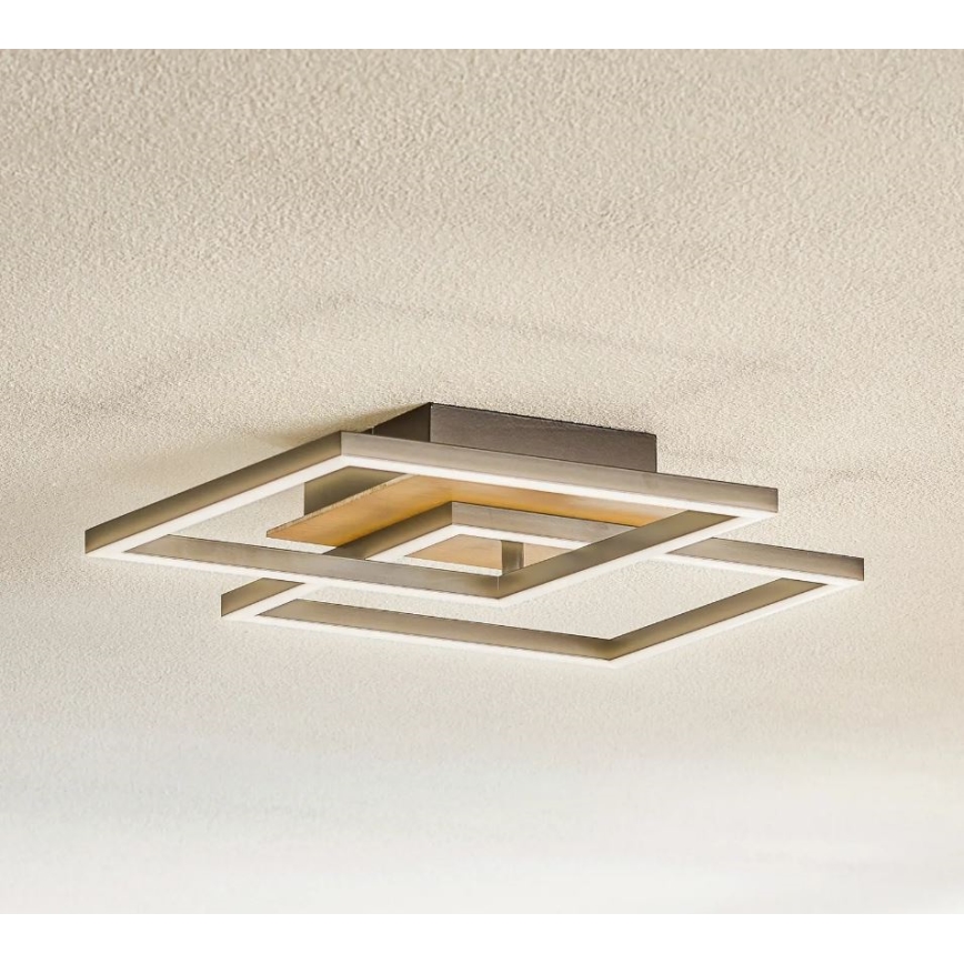 Briloner 3210-014 - LED Zatemnitvena stropna svetilka FRAME 2xLED/11W/230V rjava