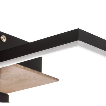 Briloner 3210-014 - LED Zatemnitvena stropna svetilka FRAME 2xLED/11W/230V rjava