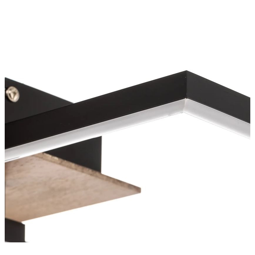 Briloner 3210-014 - LED Zatemnitvena stropna svetilka FRAME 2xLED/11W/230V rjava