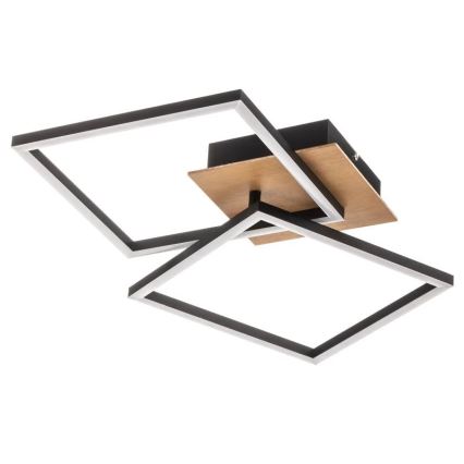 Briloner 3210-014 - LED Zatemnitvena stropna svetilka FRAME 2xLED/11W/230V rjava