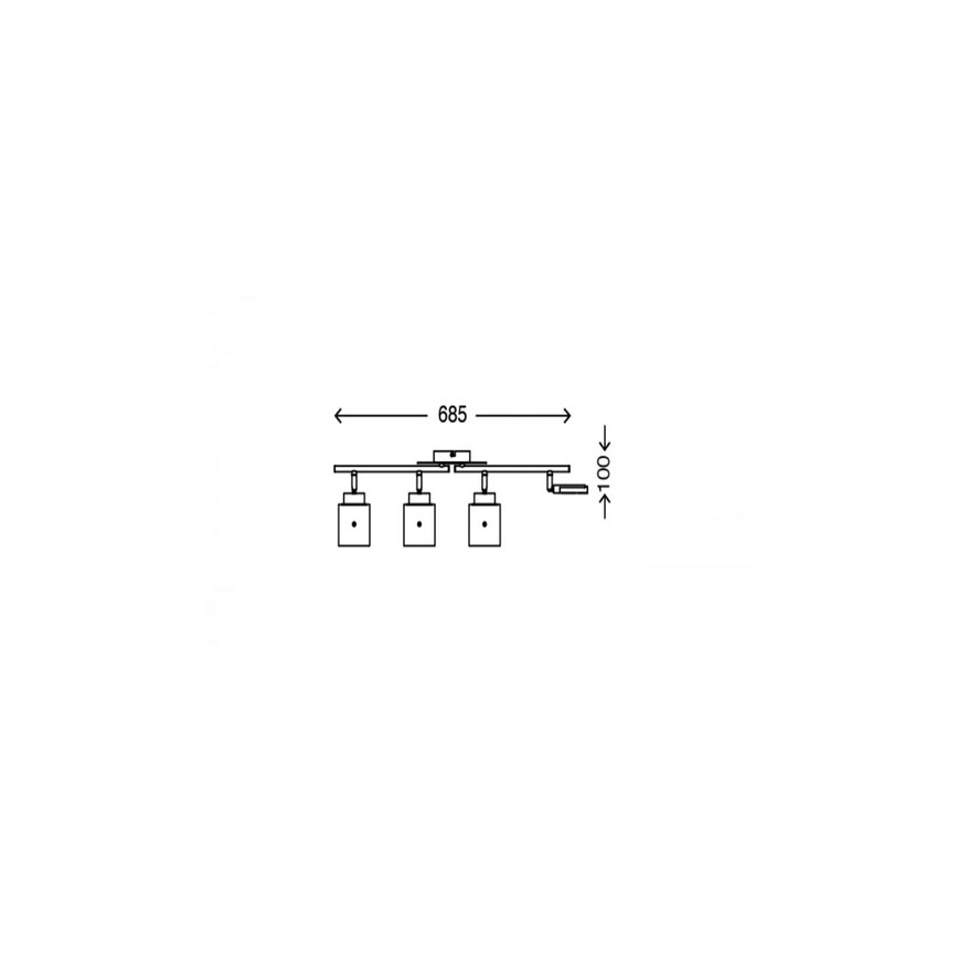 Briloner 3305-047 - LED Reflektor GLAM 4xLED/4,5W/230V