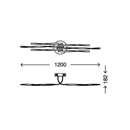 Briloner 3340-062 - LED Zatemnitvena stropna svetilka TWIN 6xLED/7,5W/230V