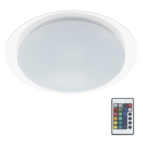 Briloner 3493-016 - LED RGB Zatemnitvena stropna svetilka 1xLED/12W/230V + daljinski upravljalnik IP44