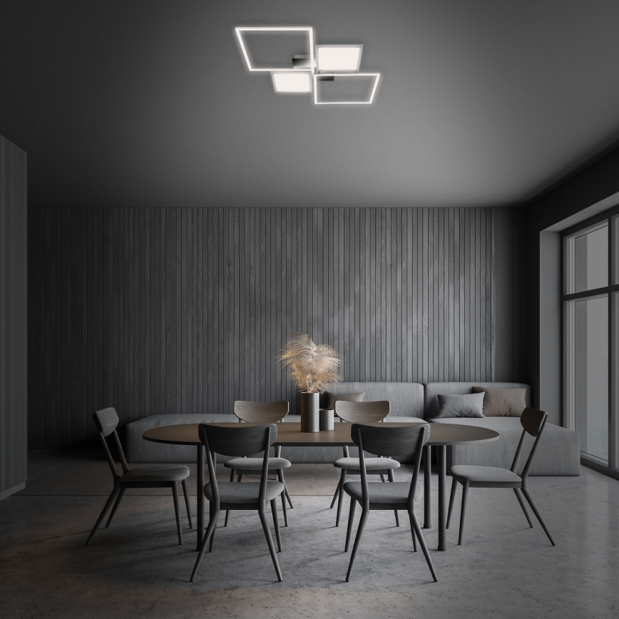 Briloner 3530-018 - LED Zatemnitveni nadgradni lestenec FRAME LED/40W/230V 3000-6500K + Daljinski upravljalnik