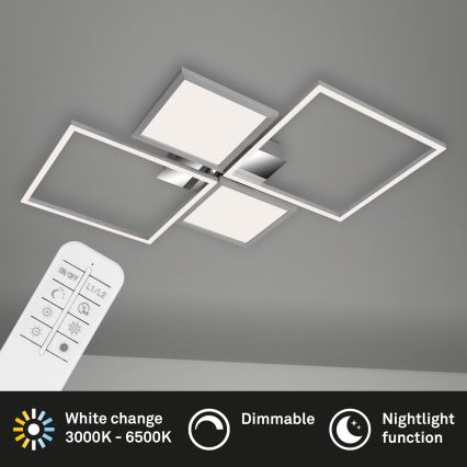 Briloner 3530-018 - LED Zatemnitveni nadgradni lestenec FRAME LED/40W/230V 3000-6500K + Daljinski upravljalnik