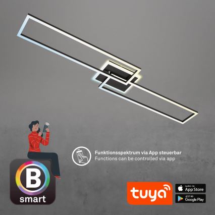 Briloner 3538-015 - LED Zatemnitveni lestenec FRAME 2xLED/20W/230V 2700-6500K Wi-Fi Tuya + Daljinski upravljalnik