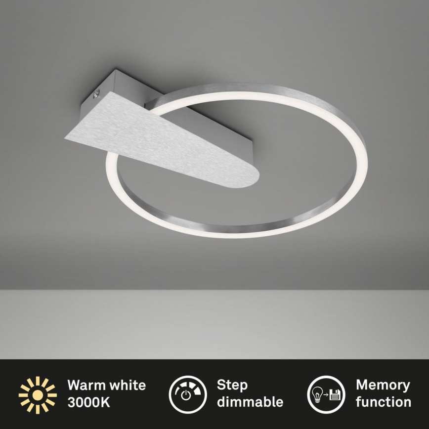 Briloner 3542-018 - LED Zatemnitvena stropna svetilka NICO LED/12W/230V mat krom