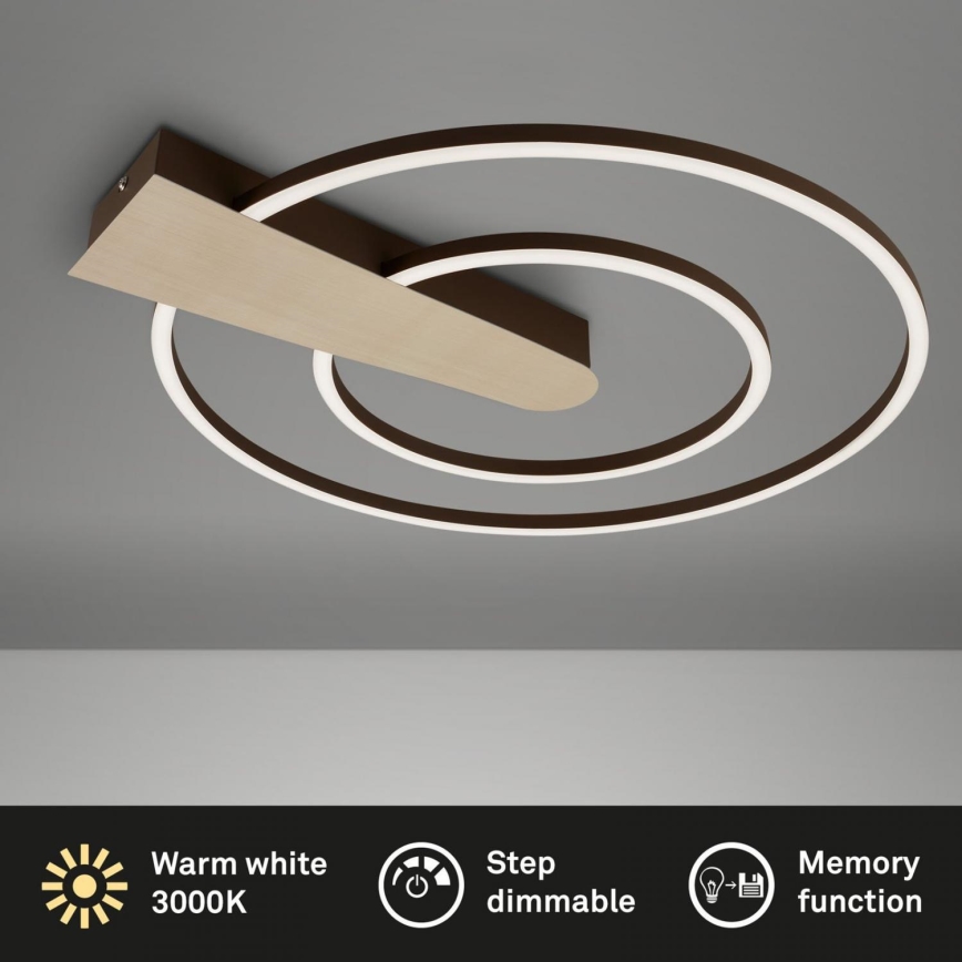Briloner 3543-017 - LED Zatemnitvena stropna svetilka NICO LED/25W/230V zlata