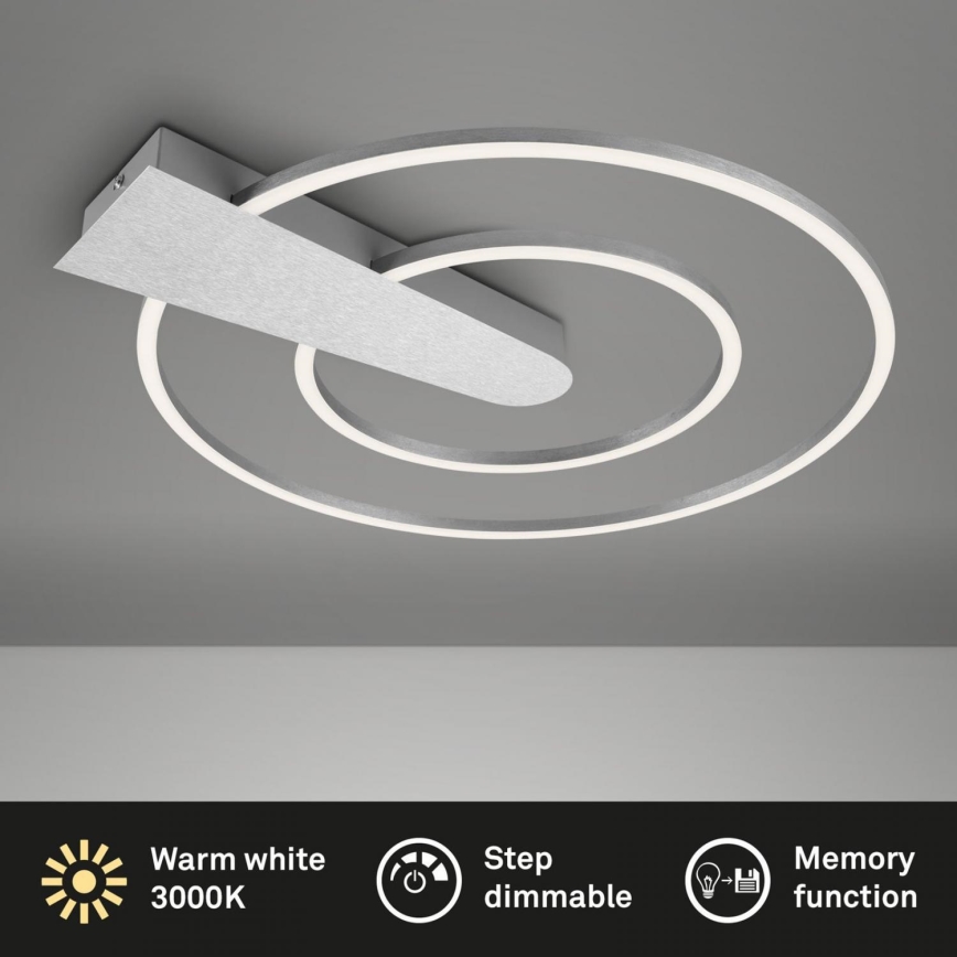 Briloner 3543-018 - LED Zatemnitvena stropna svetilka NICO LED/25W/230V mat krom
