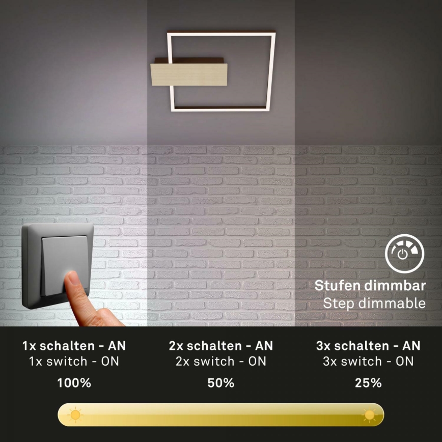 Briloner 3544-017 - LED Zatemnitvena stropna svetilka NICO LED/12W/230V zlata