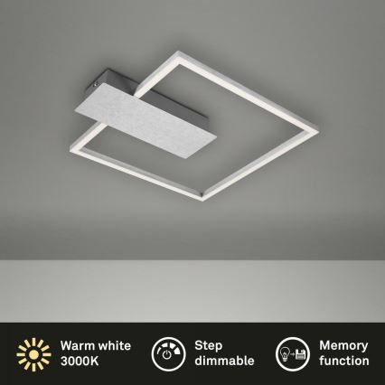 Briloner 3544-018 - LED Zatemnitvena stropna svetilka NICO LED/12W/230V mat krom
