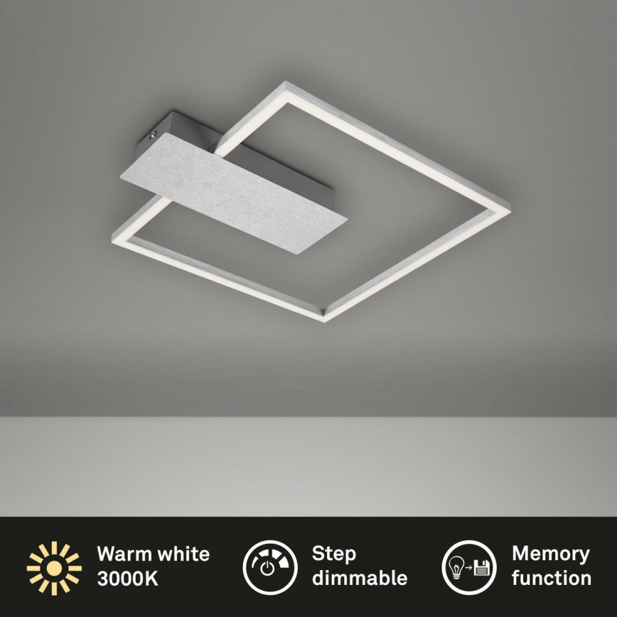 Briloner 3544-018 - LED Zatemnitvena stropna svetilka NICO LED/12W/230V mat krom