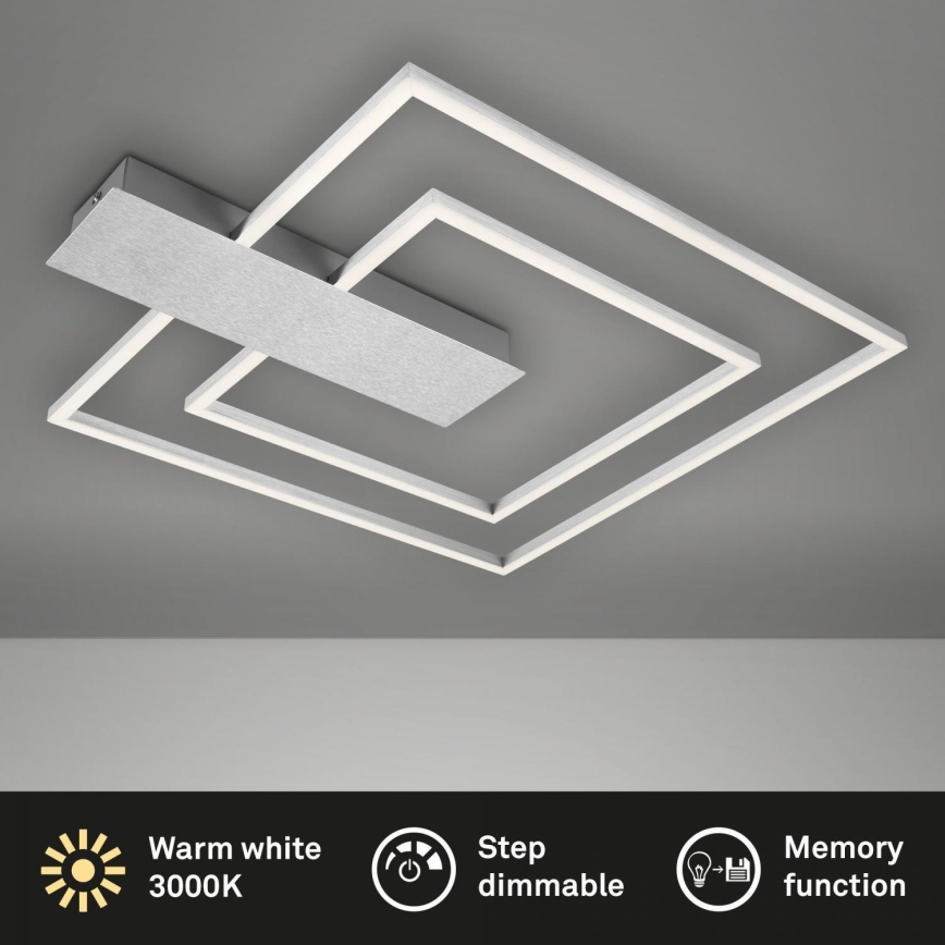 Briloner 3545-018 - LED Zatemnitvena stropna svetilka NICO LED/25W/230V mat krom