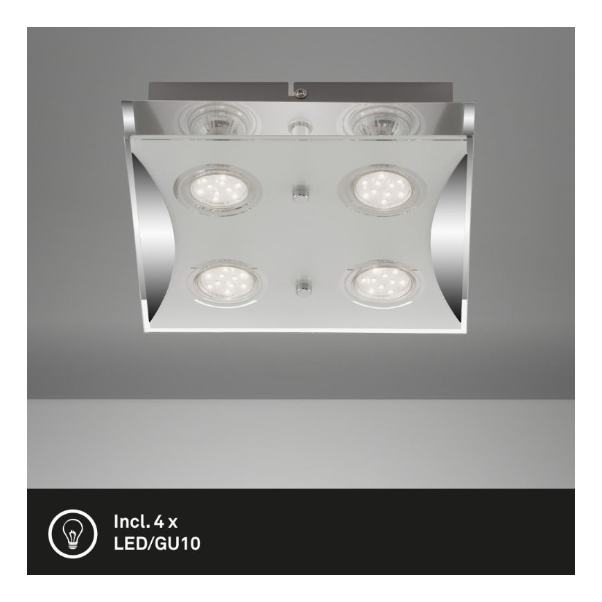 Briloner 3572-048 - LED Stropna svetilka FLASH 4xGU10/3W/230V