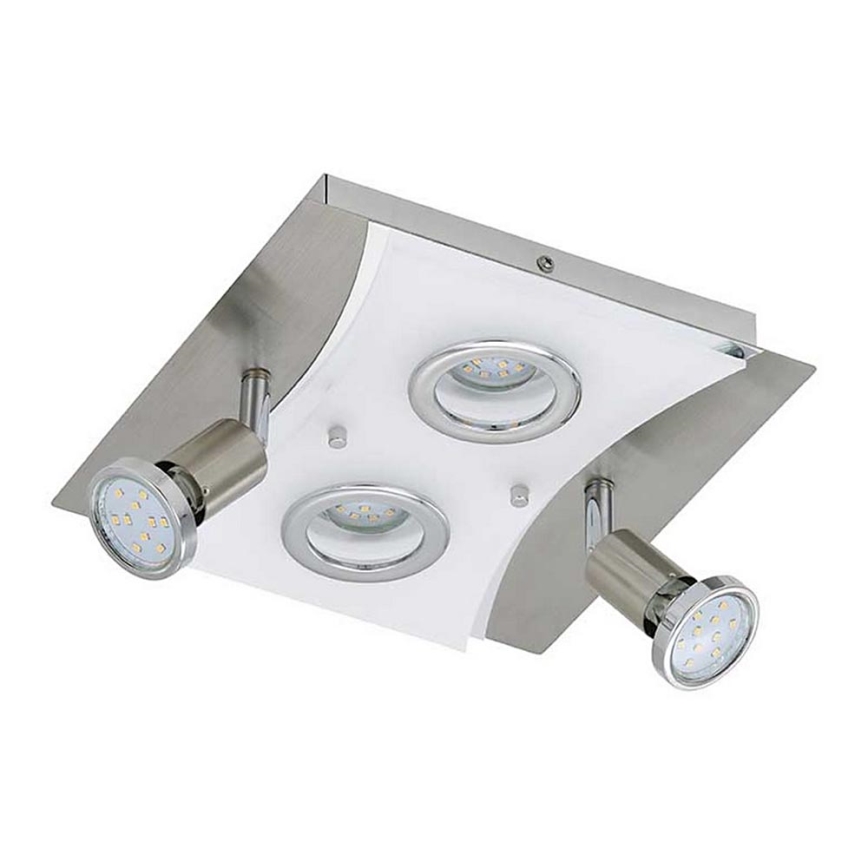 Briloner 3582-042 - LED Stropna svetilka RIPOSO 2xLED/5W/230V + 2xGU10/3W