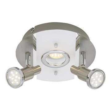 Briloner 3595-032 - LED Reflektor RIPOSO 1xLED/5W/230V + 2xGU10/3W