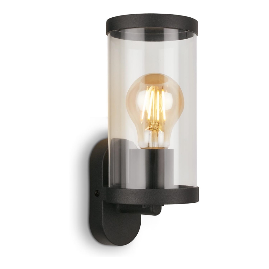 Briloner 3600-015 - Zunanja stenska svetilka KAIRO 1xE27/12W/230V IP44 črna