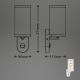 Briloner 3628-016 - Zunanja stenska svetilka s senzorjem 1xE27/12W/230V IP44 bela