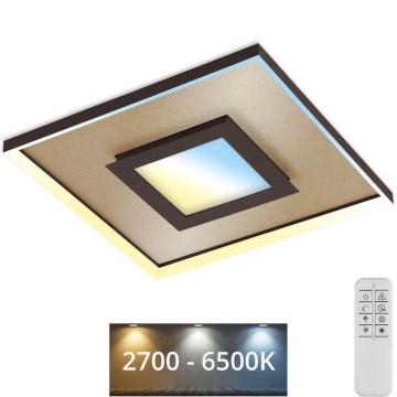 Briloner 3641-017 - LED Zatemnitvena stropna svetilka FRAME LED/30W/230V 2700-6500K zlata + Daljinski upravljalnik