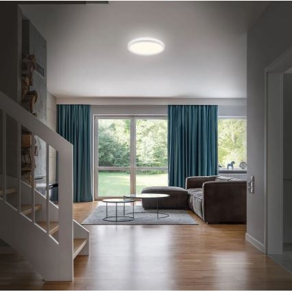 Briloner 3642-416 - LED Kopalniška stropna svetilka SLIM LED/19W/230V IP44 bela