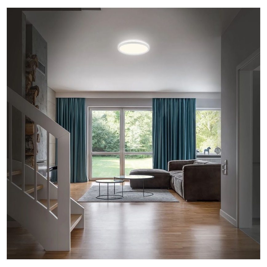 Briloner 3642-416 - LED Kopalniška stropna svetilka SLIM LED/19W/230V IP44 bela
