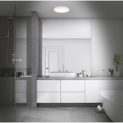 Briloner 3642-416 - LED Kopalniška stropna svetilka SLIM LED/19W/230V IP44 bela