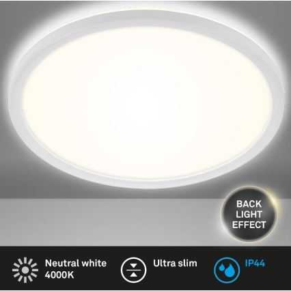 Briloner 3642-416 - LED Kopalniška stropna svetilka SLIM LED/19W/230V IP44 bela