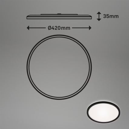 Briloner 3643-415 - LED Kopalniška stropna svetilka LED/22W/230V IP44 4000K